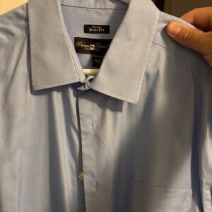 Pronto Uomo Men's Blue Dress Shirt